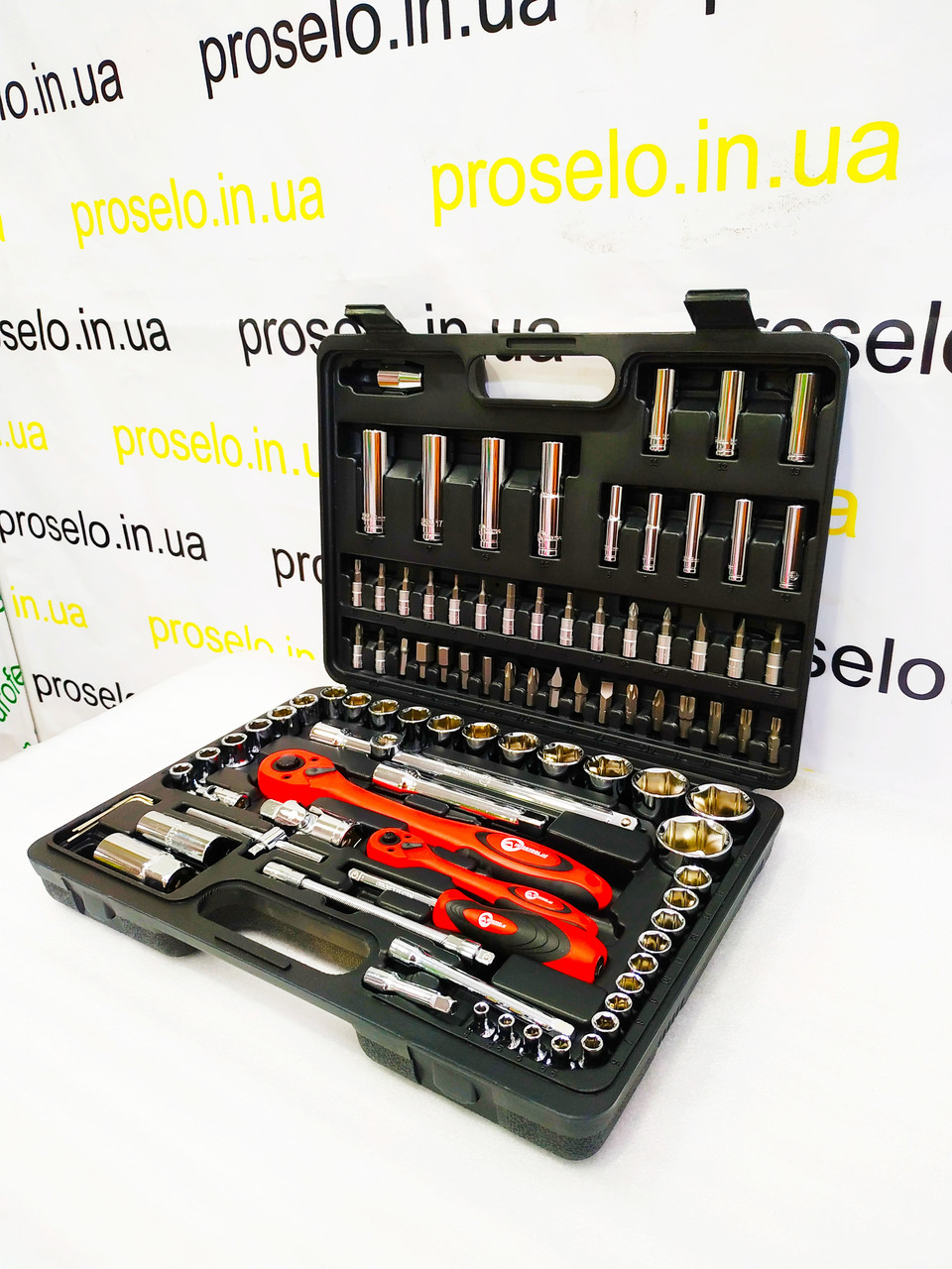 Набір інструментів професійних 1/2" і 1/4" 94 од. INTERTOOL ET-6094