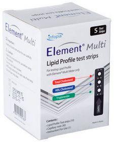 Тест-смужки на Ліпідний Профіль Element Multi (10 шт.)
