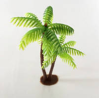 Штучна пальма для акваріума - довжина 13см. пластик, безпечно для риб