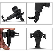 Автотримач для телефона універсальний Satellite Phone Holder Black, фото 3