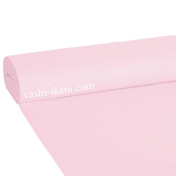 Ткань поплин De Luxe, однотонный Ніжно-рожевий (Турция шир. 2,4 м) (P-FR-0018)