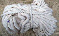 Канат хлопчатобумажный 18 мм 50 м двойной свивки канат бавовняний ХБ мотузка
