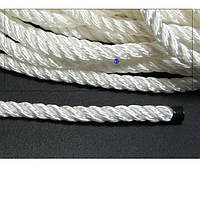 Канат полиамидный 8 мм (моток 50 метров) / Крученая веревка / Мотузка поліамідна кручена