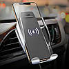 Автотримач для телефона з бездротовою зарядкою і сенсором Alitek Wireless Sensor Holder Black/Silver, фото 8