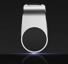 Автомобільний тримач для телефона магнітний Rock Magnetic Holder Silver, фото 4