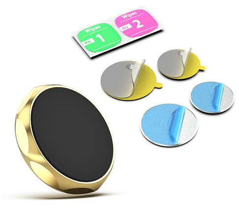 Автомобільний тримач для смартфона магнітний Celbro MagMini Gold, фото 2