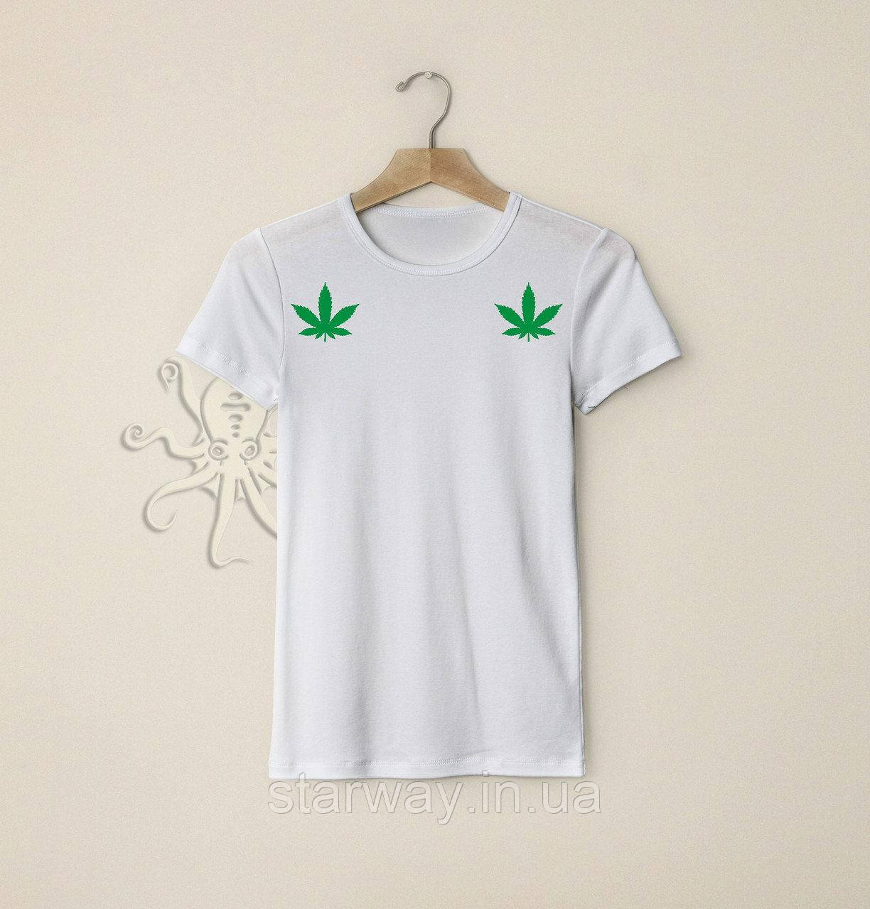 Біла футболка huf | топ