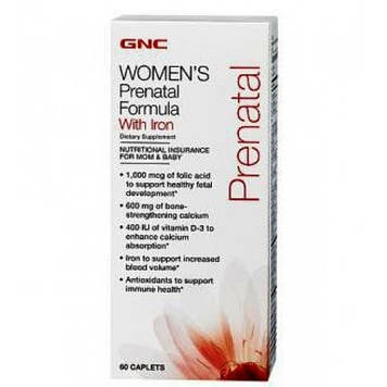 Women's Prenatal Formula without Iron (60 caplets) GNC