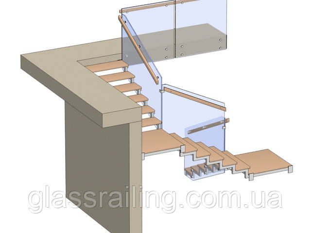 Steklyannoe ograzhdenie lestnitsyi