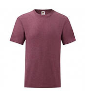 Мужская футболка однотонная бордовый меланж 036-H1