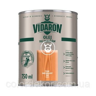 Терасне масло Vidaron Olej Do Tarasow (Тік натуральний D 02) 0,750 л