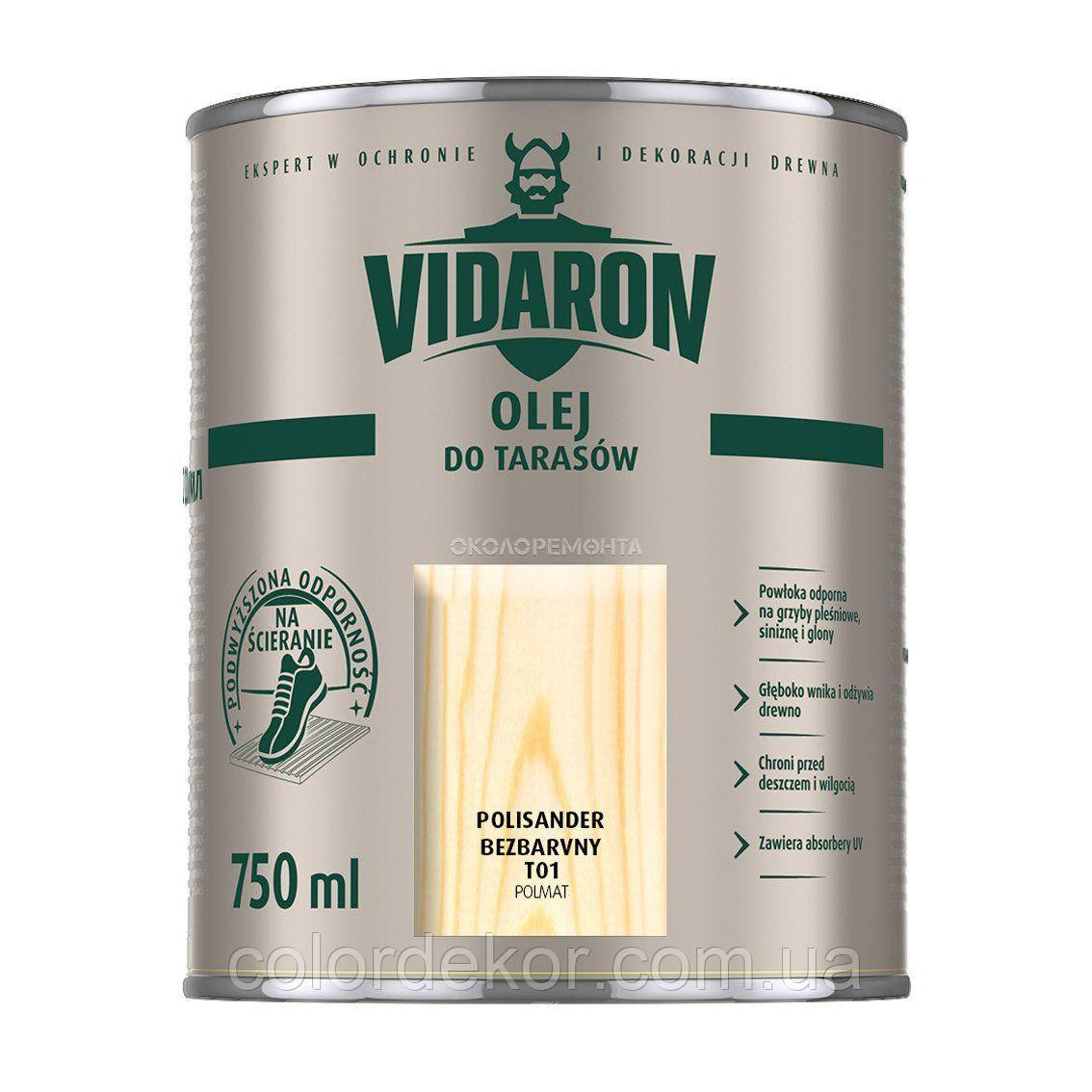 Террасное масло Vidaron Olej Do Tarasow (бесцветный D 01) 0,750 л - фото 1 - id-p1003810446