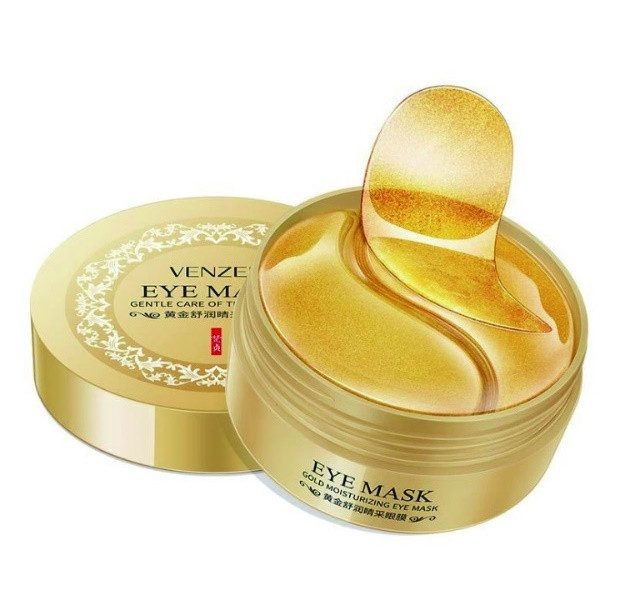 Гідрогелеві золоті патчі для очей Venzen Gold Eye Mask, 60 шт