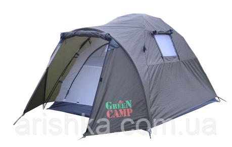 Туристичний двомісний двошаровий намет Green Camp 3006, фото 1