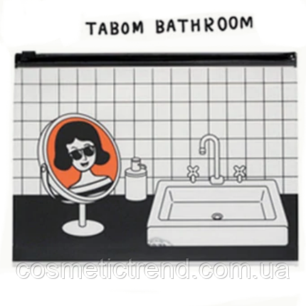 Косметичка жіноча силіконова прозора Batom Bathroom 23*17,5*3 см, фото 1