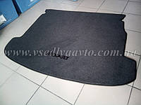 Ворсовый коврик в багажник RENAUIT Megane 3 универсал с ушками с 2010 г. (Серый)