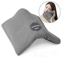 Подушка Шарф для Путешествий Travel Pillow Серая