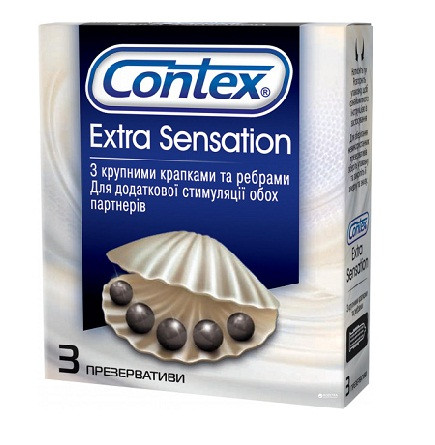 Презервативи Contex Extra Sensation 3  шт 5052197051476