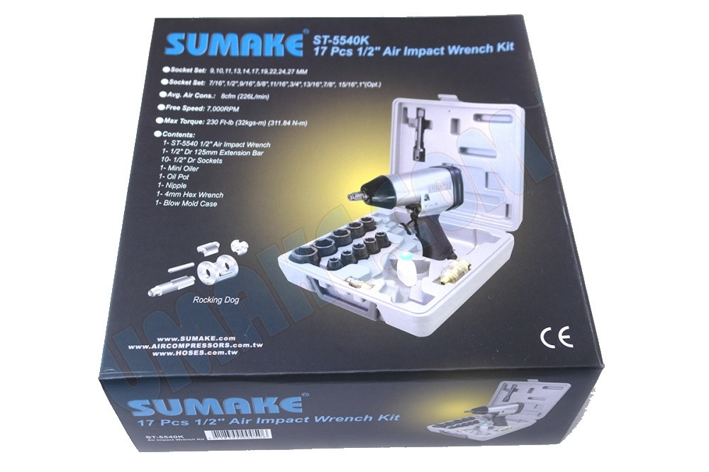 Гайковерт пневматический SUMAKE ST-5540K 1/2 311 Nm - фото 2 - id-p106018548
