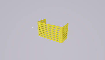 Захисна решітка кондиціонера жовта