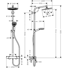 Душова система Hansgrohe Crometta S 240 1jet Showerpipe, фото 4