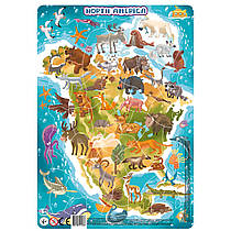 Пазл с рамкой Северная Америка Dodo