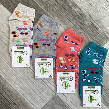 Шкарпетки жіночі демісезонні бамбук Marde, ароматизовані, короткі, асорті, 02437