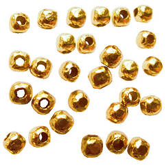 Намистини 10 грам 2,4 мм Розділювачі Безшовні, Колір Золото, Рукоділля, Фурнітура на Біжутерію