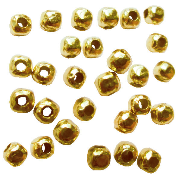 Набір 10 грам Намистини 2,4 мм Розділювачі Безшовні, Колір Світле Золото, Отвір 0,8 мм, Рукоділля,, фото 1