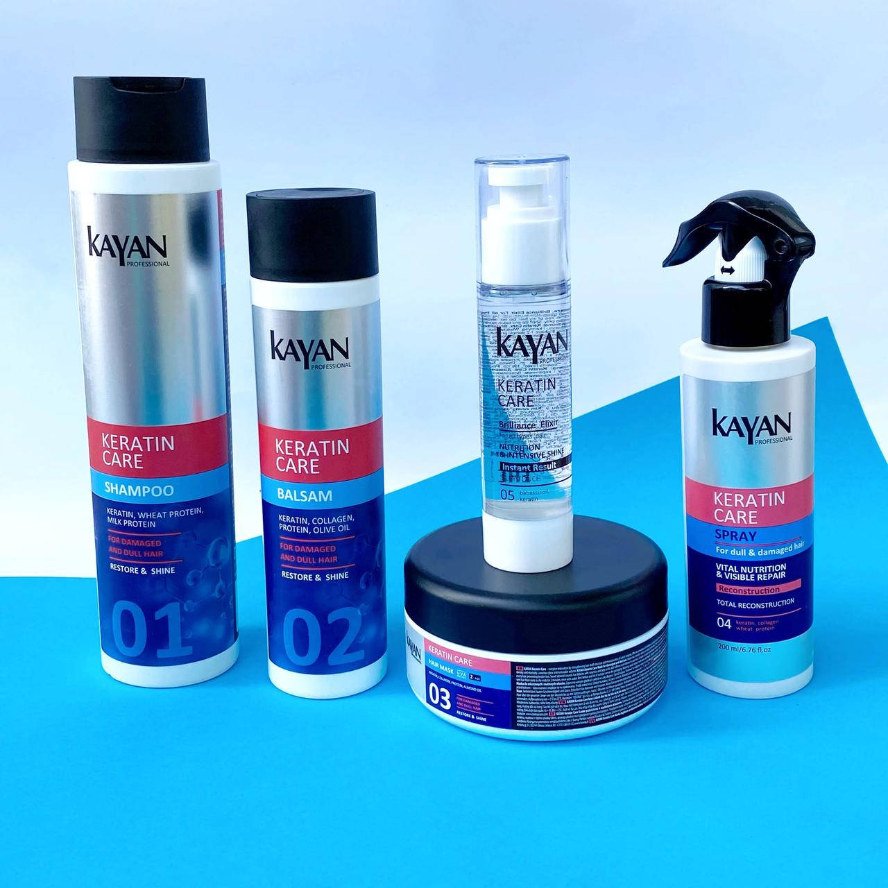 

Набор для поврежденных и тусклых волос Kayan Professional Keratin Care