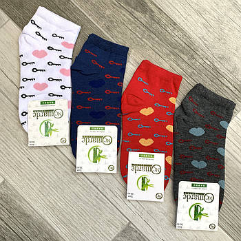 Шкарпетки жіночі демісезонні бамбук Marde, ароматизовані, короткі, асорті, 02439