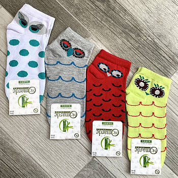 Шкарпетки жіночі демісезонні бамбук Marde, ароматизовані, короткі, асорті, 02446