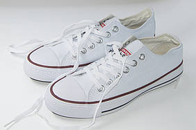 Кеди Converse All Star білі низькі White low жіночі та чоловічі