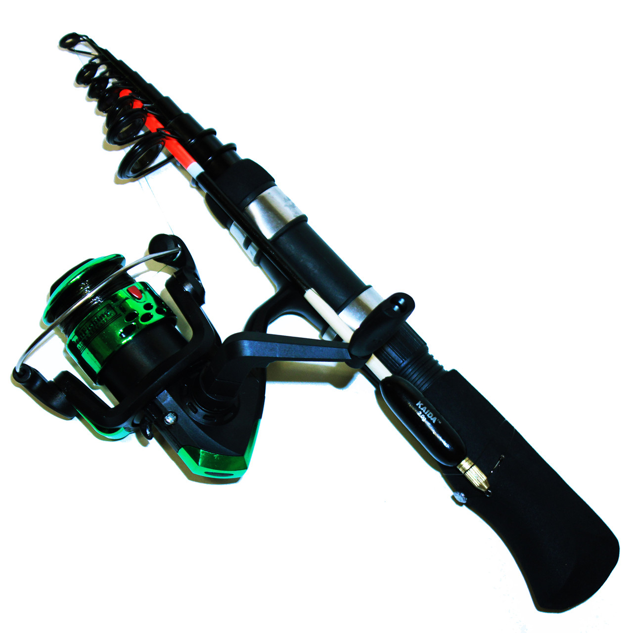 Комплект для риболовлі Kalipso 1.8 м - телескопічне вудлище, котушка, дальнобійний поплавець, фото 1