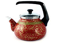 Чайник без свистка 2.2 литра эмаль Арабская ночь (Т)1818 00072670 "INTEROS"