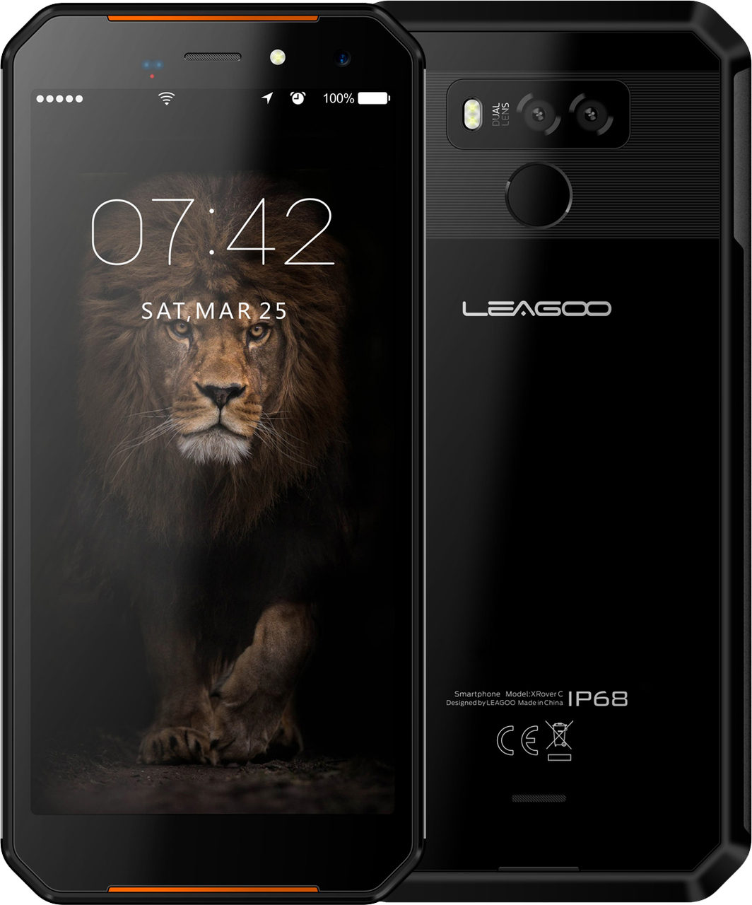 LEAGOO XRover C, 2/16 Gb, IP68, 5000 mAh, NFC, 4G, 13+2 Mpx, PTT-рация, Android 8.1, дисплей 5.72", фото 1