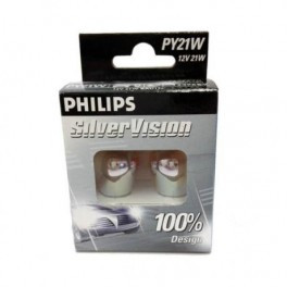 Philips PY21W Silver Vision 12496 - фото 1 - id-p106070249