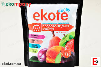 Добриво Еkote для плодово-ягідних культур 3-4 міс, 250 г, фото 4