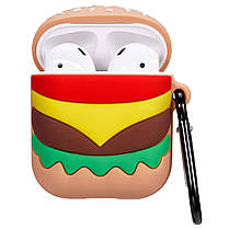 Чохол футляр для Apple AirPods Alitek Burger + тримач на палець, фото 2