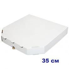 Коробка для піци, 35 см біла, 350*350*35, мм