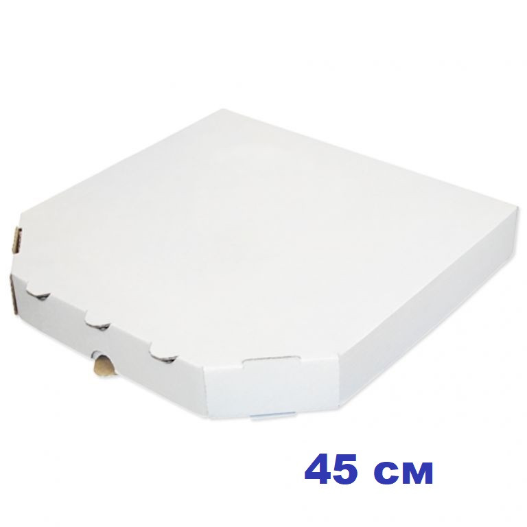 Коробка для піци, 40 см біла, 400*400*40, мм