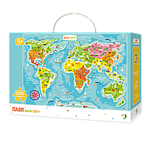 Пазл-мапа Світу тваринки