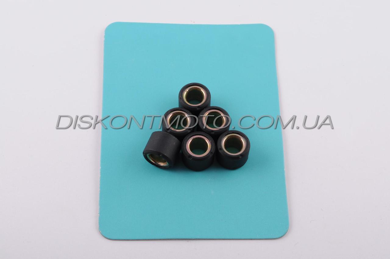 Ролики варіатора Yamaha 15*12 мм 6 г (чорні) RAINBOW