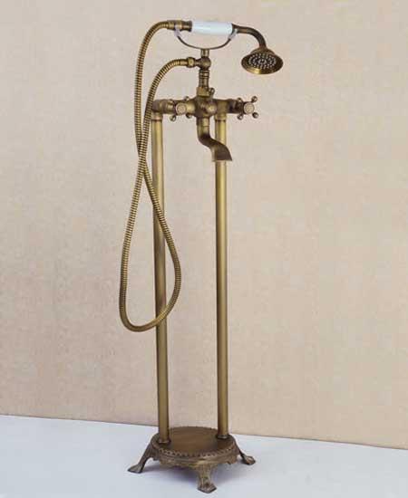 Змішувач для ванни підлоговий DECO Y03 Бронза, фото 1