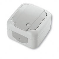 Розетка із заземленням (сіра) VIKO Palmiye