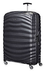 Великий пластиковий чемодан на 4-х колесах Samsonite Lite - Shock