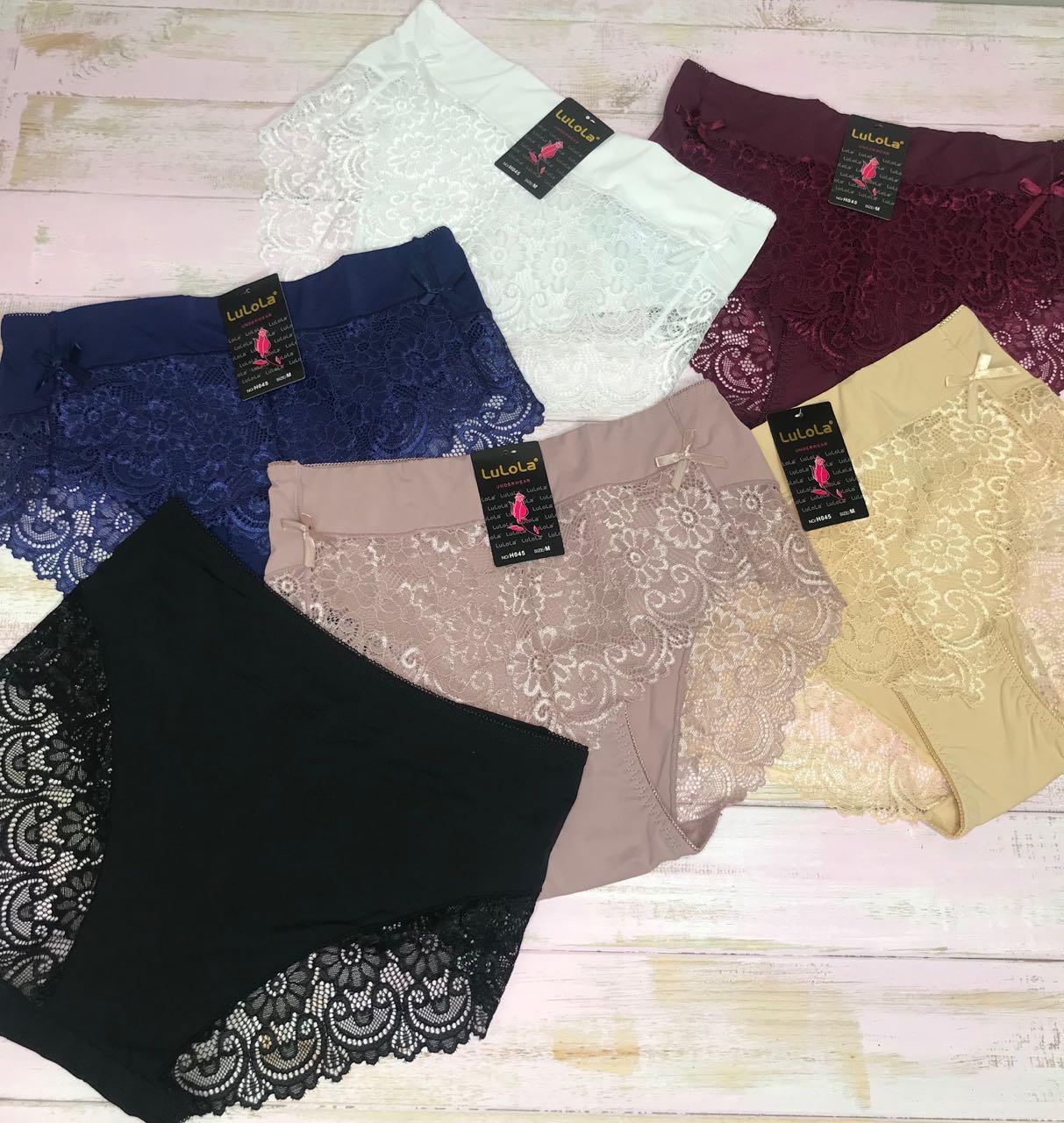 Труси жіночі батальні розміри з мереживом Lulola