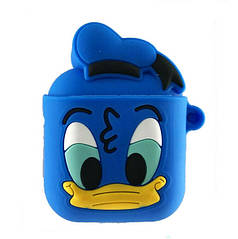 Чохол із карабіном для Apple AirPods Disney Design Alitek Duck Blue