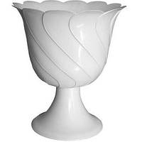 Пластмасовий горщик на ніжці Тюльпан 26