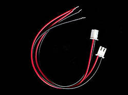 Роз'єм XH2.54 2pin з проводами 30 см